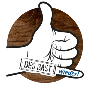 Logo der Festwochen 2027 mit Daumen hoch.